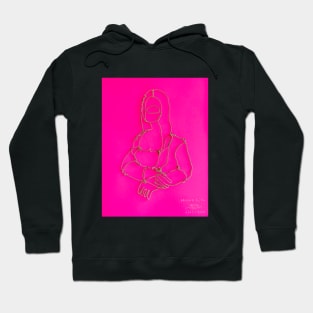 Mona Lisa Pink Hoodie